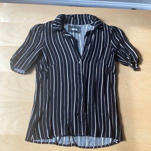 Reformation short sleeve button down blouse